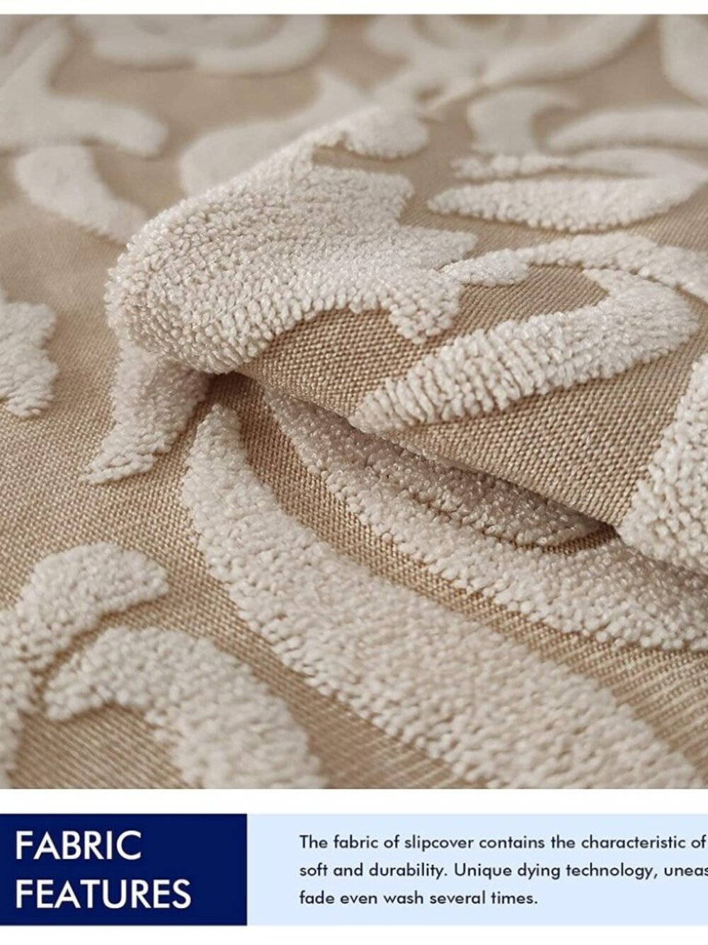 Subrtex 2 Parsons chair Slipcover Jacquard Damask Spandex Furn. Protector